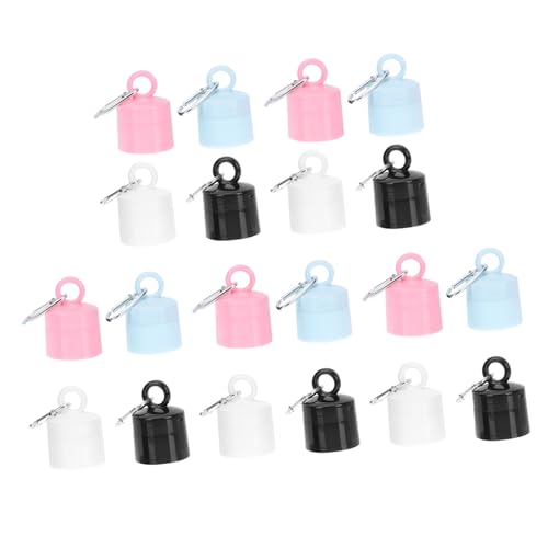 SMASOLO 20 piezas Botellas Pequeñas para Cosméticos Recargables y Portátiles Botellas Vacías para Crema Facial de Colores para Viaje y Diario