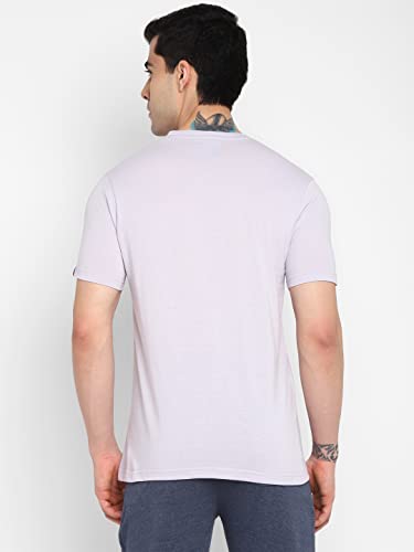 Image of Allen Cooper Men's Super Combed Cotton Rich Solid Round Neck Half Sleeve T-Shirt