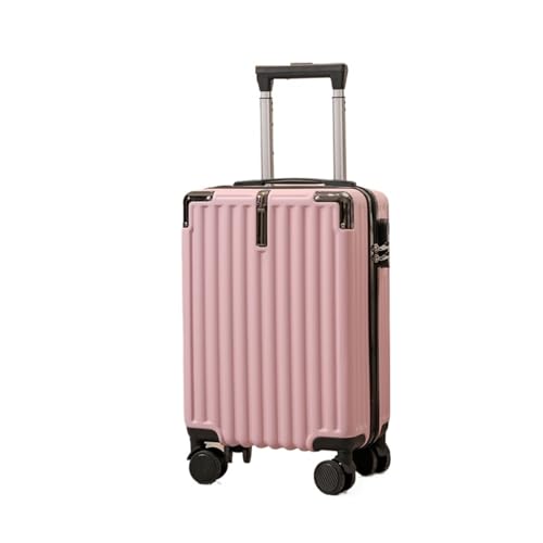 18 Inch Lightweight Student Password Travel Suitcase Small Luggage Male Universal Wheel Female Boarding Trolley Case(Pink)
