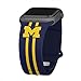 Affinity Bands Michigan Wolverines HD Watch Band Compatible with Apple Watch (38/40/41mm Long Stripes)