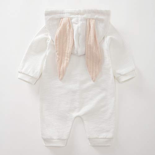 Newborn Baby Boy Girl Romper Cotton Cute Bunny Long Sleeves Zipper Hoodie Infant Bodysuits Jumpsuit Outwear4