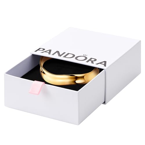 Pandora Essence 14k Gold-plated broad open bangle 2