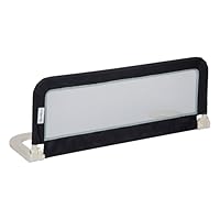 Safety 1st Portable Bed Rail, zusammenklappbares Bettgitter, Rausfallschutz, Reise, 18 M.–5J., tragbares Bettschutzgitter, Netzgewebe, leicht montierbar, automatische Sperre, leicht tragbar, Dark Grey