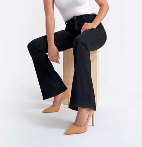 Seven7 Women's Misses Felicity Flare Jean2