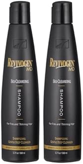 Revivogen MD Bio-Cleansing Shampoo for Thinning Hair, DHT Blocker Shampoo, Hair Loss Shampoo, Shampoo Thinning Hair, Soothes Scalp, Routine Shampoo for Women/Men Hair Loss, Hair Shampoo, 12oz, 2pk