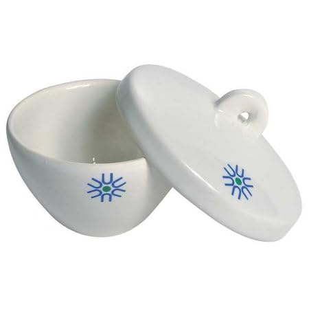 Crucible, Porcelain, Glazd, 1150C, 84mm, PK6