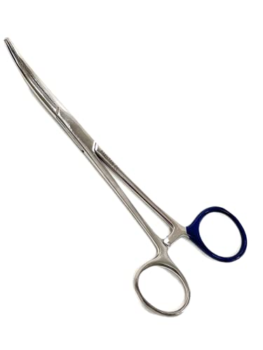 Cynamed HE-04 Premium Hemostat Locking Forceps 3 Curved And 3 Straight Stainless Steel thumb #3