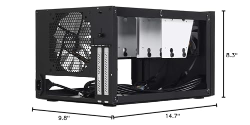 Image of Fractal Design Node 304 - Black - Mini Cube Compact Computer Case - Small Form Factor - Mini ITX - Mitx - High Airflow - Modular Interior - 3X Silent R2 120mm Fans Included - USB 3.0