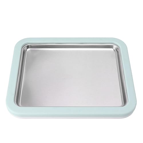 Fabricante de Helados Enrollado, Fabricante de Rollitos de Helado con 2 Espátulas de Acero Inoxidable Placa Fría Instantánea Fabricante de Helados Caseros para Helado Sorbet Gelato