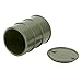 RC FUEL CARMENT Mini Simulated Oil Drum for 1 18 1 24 Scale RC Vehicles, Lightweight Open Design, Decorative Accessory (Dark Green) (Forest Green)