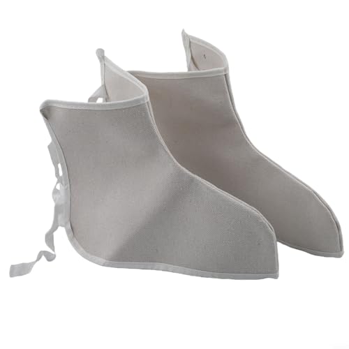 Moliuoly Polainas de soldar de lona para soldadores – Aislamiento térmico, resistente a salpicaduras y abrasión, protección profesional para todos los tipos de zapatos de soldadura (1 pieza, color