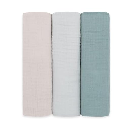 emma & noah Baby Spucktücher, 70x70 cm, Kuschelig Weich, 3er Sets, 100% Bio-Baumwolle, Langlebig & Extra Saugfähig, Unisex Design für Jungen und Mädchen (Essential Töne)