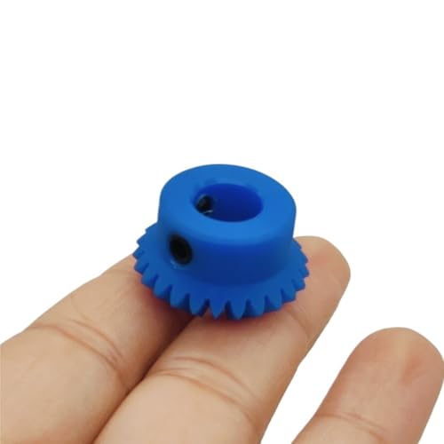 Cylindrical Drive 1pcs 2M 20T Nylon Bevel Gear 1:1 Transmission 2 Module 20 Teeth Keyway Hole Miter Gear 90 Degree Meshing Conical Pinion Rack Machinery(17mm bore 5mm Keyway)