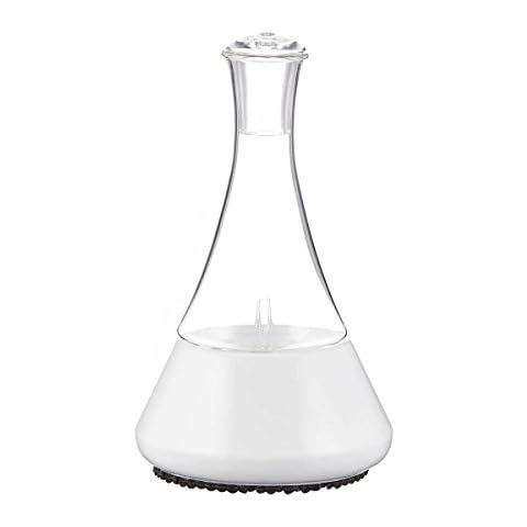 Opulence - Nebulizing Essential Oil Diffuser for Aromatherapy with White Ceramic Base and Touch Sensor Light Switch - Premium Home & Professional Use - No Heat, No Water, No Plastic … Cover