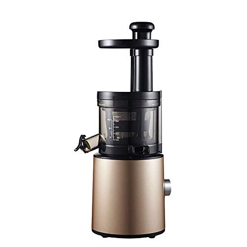 FHPEWXDG Máquinas exprimidoras, Extractor Masticador, exprimidor Lento, antioxidante, prensado en frío, Extractor de nutrientes saludables de Frutas y Verduras, marrón