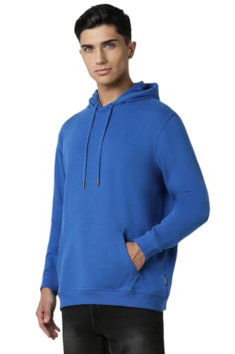 Image of Van Heusen Men's Hooded Neckline Full Sleeve Premium Cotton Blend Sweatshirt for Men | Effortless Styling | Comfort Wear