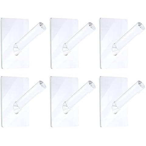 Jetec 6 Pieces Wall Mounted Hat Hooks Cover
