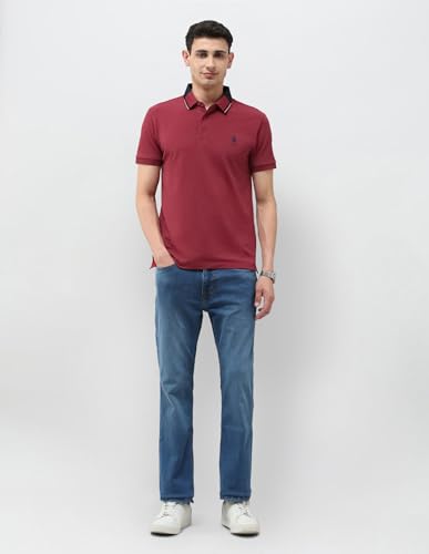 Image of U.S.Polo Association Men's Solid Regular Fit Polo Shirt
