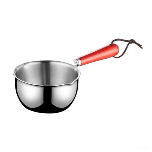 Caldera de acero inoxidable de 150/300/500 ml, kit de fusión de velas, olla de chocolate para queso, mantequilla, jabón, cera, para inducción, gas o estufas eléctricas (500 ml)