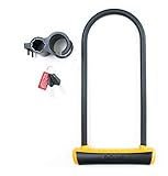 Cadeado Trava U-lock Onguard 8152 Chave Bike Moto Laranja
