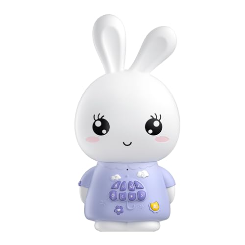 alilo AI Toys for Kids, ChatGPT Smart Companion with Real-Time Voice, 4 Agents & 91 Languages, Preloaded 48 Bunny English/50 Stories/66 Music/28 Lullabies/34 Classical Tunes, Bluetooth Speak