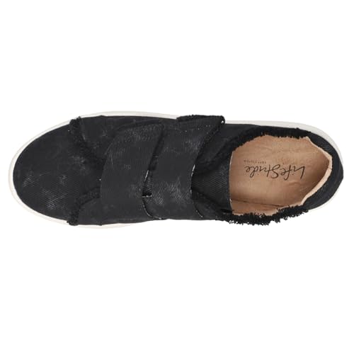 LifeStride Womens Marbled Nonstop Slip On Sneakers Shoes Casual - Black4