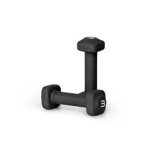 Tone Fitness 3 lb Neoprene Dumbbell Pair for Home...