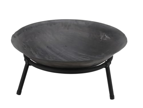 Braciere da Esterno Giardino in Ghisa Porta, Elemento decorativo Interno Porta Legna in Ferro – Ottima Decorazione Autunno Inverno Natale (Braciere Vancouver)