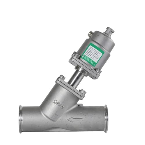Vanne pneumatique acier inoxydable 304 à siège d'angle type Y 1/2 pouce - 5