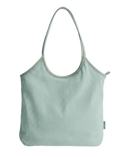 Image of BAGSMRT Corduroy Tote Bag for Women with Zipper Casual Shoulder Bag