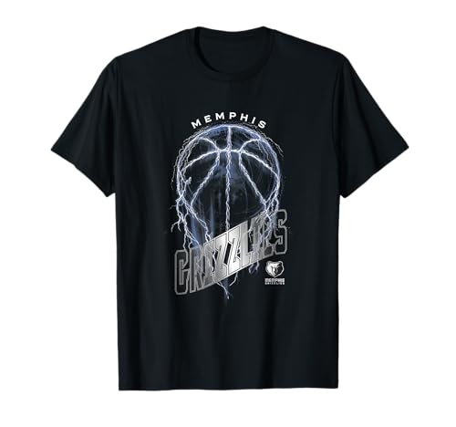NBA Memphis Grizzlies Lightning Bolt Basketball Logo T-Shirt