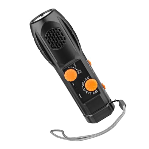 Lampe de poche à remontoir LED radio et alarme SOS d'urgence