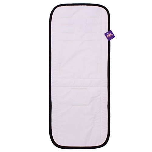 TititNins®   Colchoneta Silla Maclaren Quest   Volo   Triumph   Twin Triumph   Twin Techno Transpirable BLANCO (Algodón 100% OEKO TEX)  Acolchado 3D® 