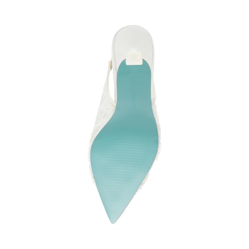 Betsey Johnson Womens Nikki Cushioned Footbed Laceless Slingback Heels4