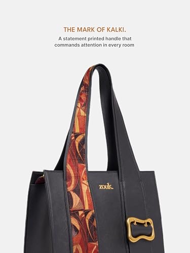 Image of ZOUK Kalki Office Bag for Women |Vegan Leather | Twin Gadget Compartments | Fits 13-Inch Laptop + iPad | Concealed Zipper Pocket