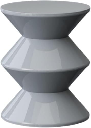 Riuuyyi 小さな 丸いスツール サイドテーブル 北欧 コーヒーテーブル 丸レジャー 靴交換用スツールおしゃれ クリエイティブ リビングルーム ソファサイド 在宅勤務 テレワーク 移動式 勉強机 仕事デスク 多用途 (3階-36*45cm,グレー)