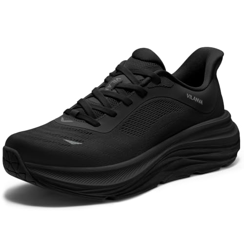 Image of Vilanva Women's Comfortable Walking Shoes Cushion Running Tennis Shoes Non-Slip Workout Gym Athletic Breathable Trendy Fashion Sneakers