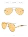 1 PCS Large Frame Double Beam Metal Fashion Glasses Toad Glasses Advanced Retro Personality Versatile Daily Wear Street (Golden-framed orange-colored tablet)