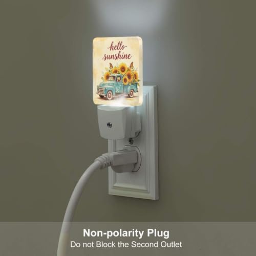 Image of Sunflower Truck Butterfly LED Plug-in Nightlights 2-Pack for Bedroom