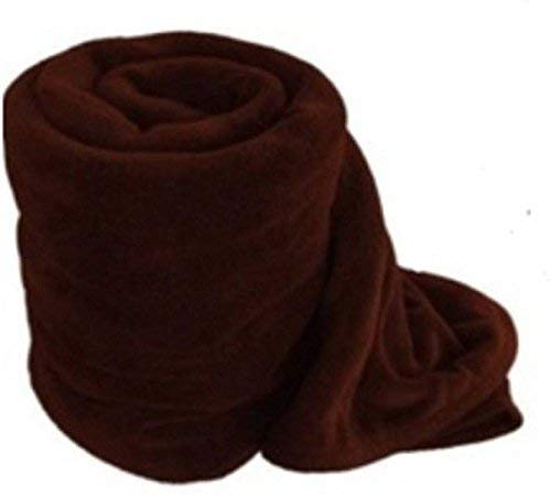 MORADO Polar Fleece Blanket, Panipat Manufactured (Brown, Single)