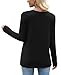 OFEEFAN Womens Long Sleeve Tops Fall Fashion 2025 Long Sleeve Shirts for Women Teacher Outfits for Women Tunics Fall Tops Trendy Blouses Black M