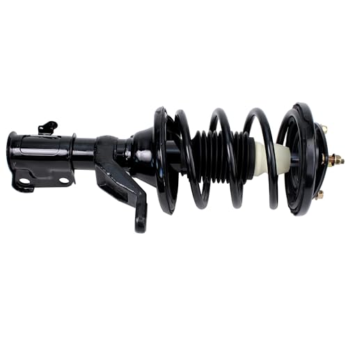 Image of Detroit Axle - 1.7L Front Struts Kit for 2003 2004 2005 Honda Civic, 2 Struts with Coil Spring Assembly 2 Stabilizer Sway Bar Links 2 Outer Tie Rod Ends Replacement Suspension