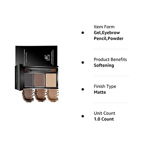 Makeup Powder Eyebrow Powder 3-Color Eyebrow Set-Eyebrow Color Palette-Beauty Cosmetic Eyebrow Pencil For Nose Shadow-Professional Makeup Eyebrow Filler #TOP6