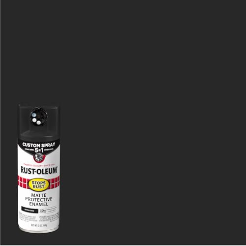 Image of Rust-Oleum Stops Rust Custom 5-in-1 Spray Paint, Matte Peppercorn