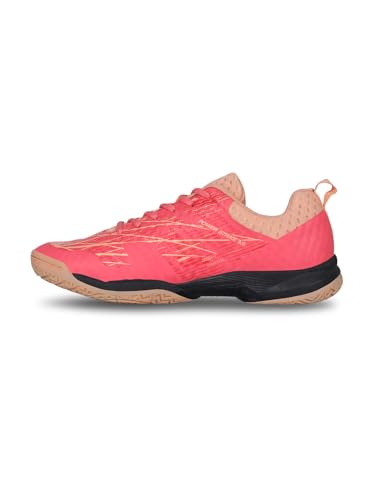 Image of Nivia Powerstrike 3.0 Badminton Shoes for Men | Ultimate Pickleball, Padel, and Court Footwear | Badminton Sports Shoes | Best Non Marking Shoes | (Black /Blue /Peach)
