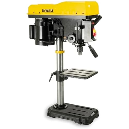 DeWalt 10" Drill Press, 7.0 AMP Motor, 3.5" Spindle Travel, Five Speed, Integrated LED Worklight