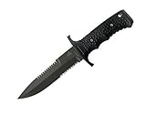 Gerber 06995 Silver Trident Sheath Knife with Double Serration Edge