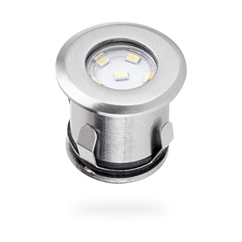 Smartwares 5000.475 Emma Ground Spot Set – 6-pack – 12 V – Stainless steel – LED - Includes 14 m cable and adapter