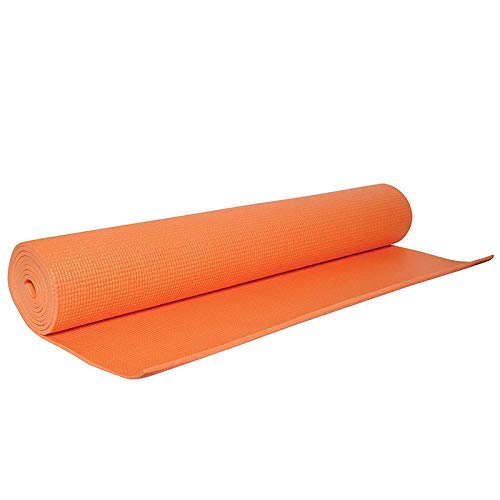 Image of Yoga mat for Women & Men EVA Material 4mm Grey Anti Slip for Gym Workout (Orange, 4 mm)