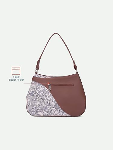 Image of ZOUK Ira Handbag | Stylish Women's Handbag | Luxury Shoulder Bag for Women | Trendy | Fancy Ladies Handbags | Small Purse for Events | Water-Resistant